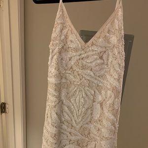 White Fringe Dress